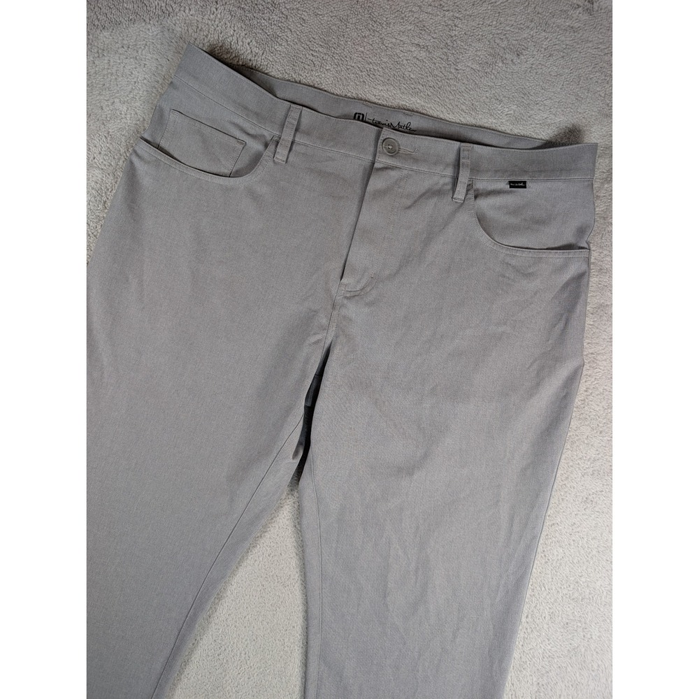 Travis Mathew Open to Close Golf Pants Grey Mens 38 1MT435 Performance Trousers